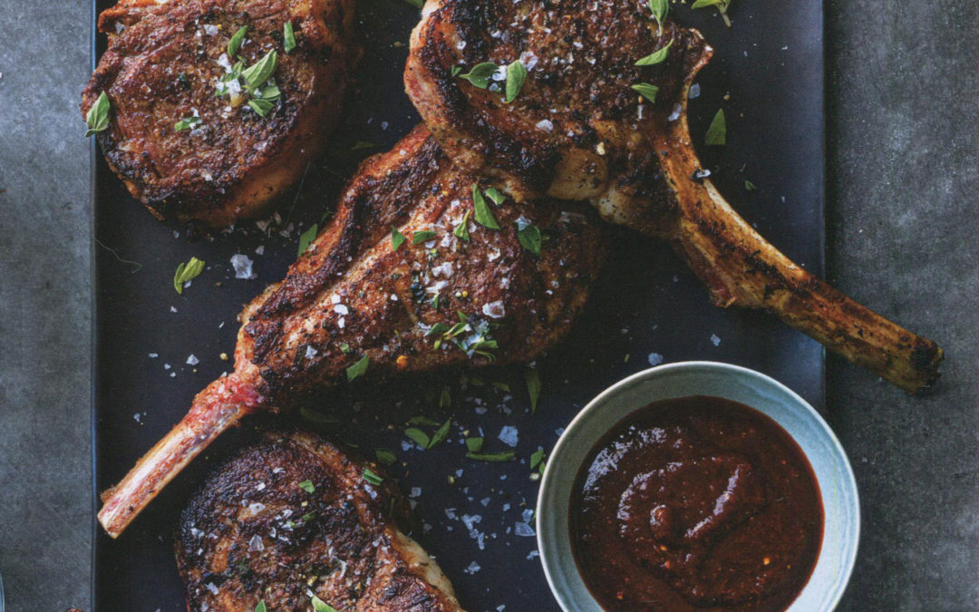 Lamb Chops with Pasilla Chile Sauce from Rustic Mexican