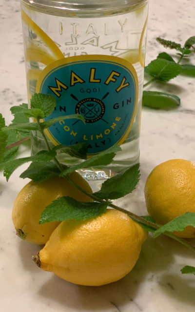 Double Lemon and Mint Gimlet with Malfy Con Limone
