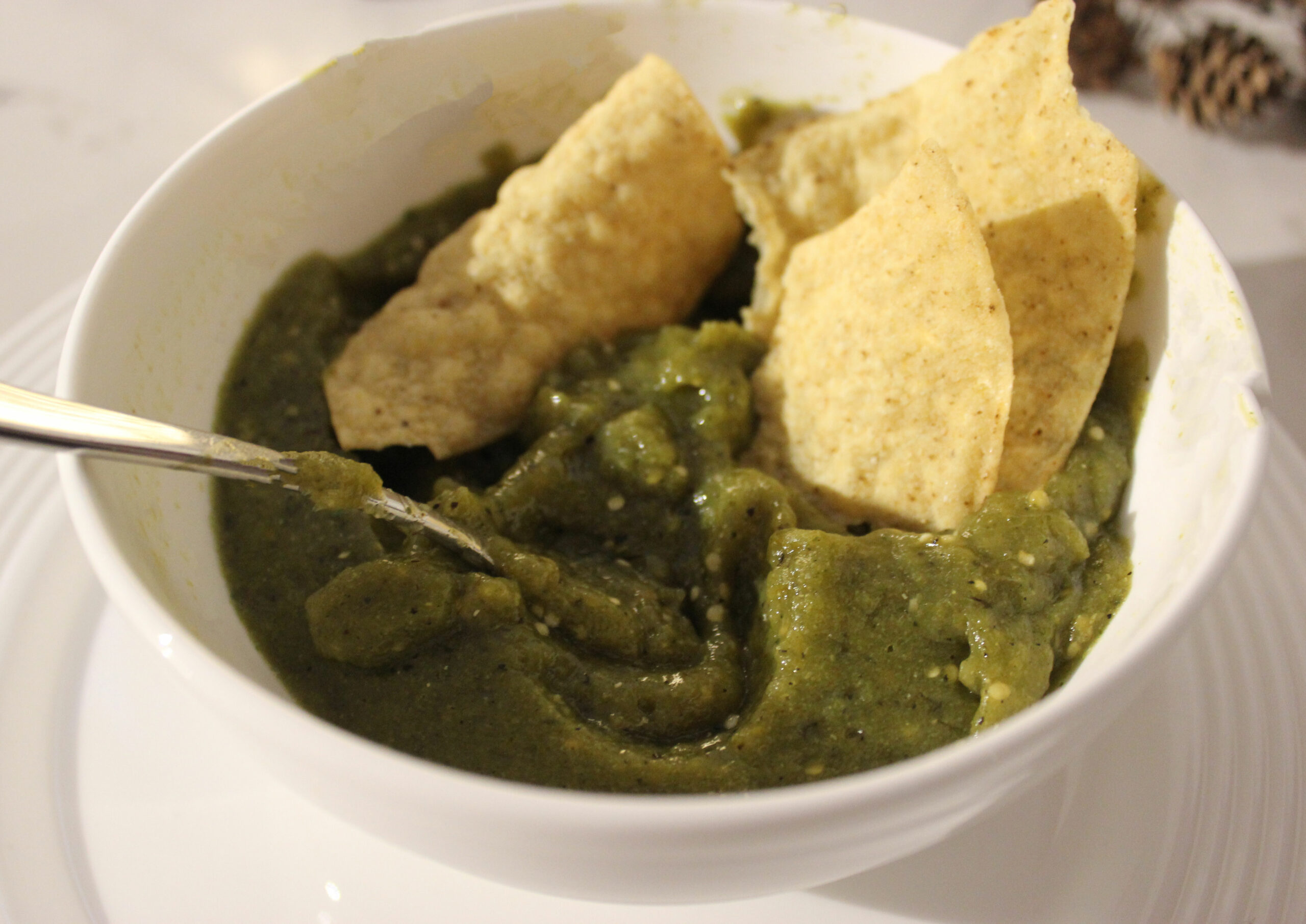 Roasted Tomatillo Salsa from Home Baked - Cooking by the Book