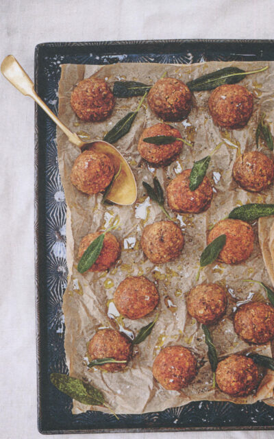 The Virus Cookbook: Lentil and Mushroom Meatballs
