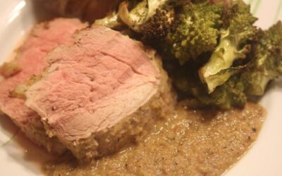 Throwback Thursday: Mustard-Crusted Pork Tenderloin with Apple Cider Reduction